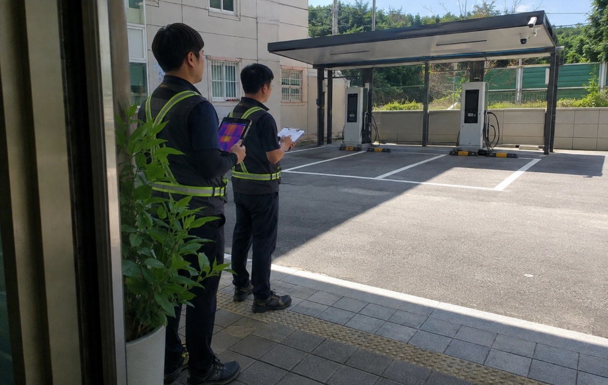 전기차 충전소 열화상 CCTV, 설치 전 확인해야 할 것은?을 설명하는 이미지 1