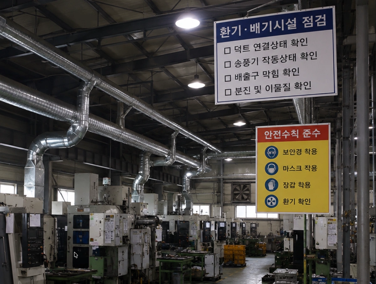 진천·음성 공장 닥트 공사에서 자주 생기는 문제.을 설명하는 이미지 1